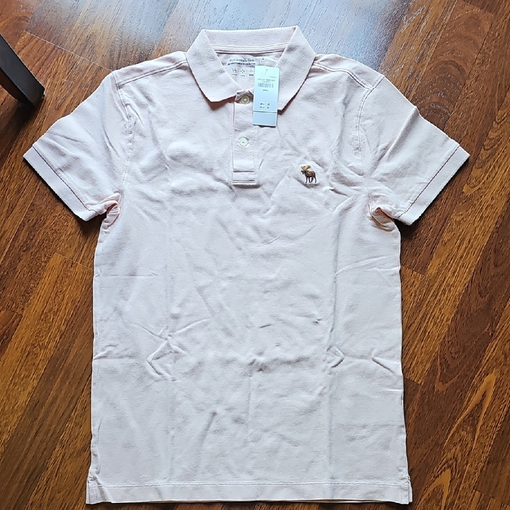 Abercrombie & Fitch Pink Polo Shirt Classic Design